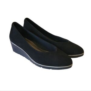 Calvin Klein Davey Black Wedges Size 7 1/2